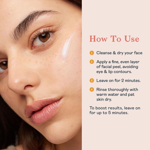 ErborianSkin Hero Facial Peel with White Ginseng Complex  Home Face Peel Mask Retexturizes Transforms Texture  Appearance of Fine Lines  Reduces Pores  Imperfections  Korean Skincare  18 Oz
