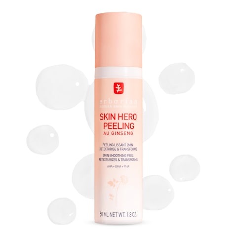 ErborianSkin Hero Facial Peel with White Ginseng Complex  Home Face Peel Mask Retexturizes Transforms Texture  Appearance of Fine Lines  Reduces Pores  Imperfections  Korean Skincare  18 Oz