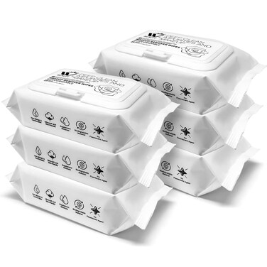 Natural Solution Flushable Wipes for Women Deep Clean Impurities Makeup Remover Hydrate  Purify Skin FragranceFree Face Wipes 25 Sheets Pack of 6