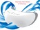 Carepeutic Kh277 Rechargeable Warm Steam Eye Reflexology Massager White