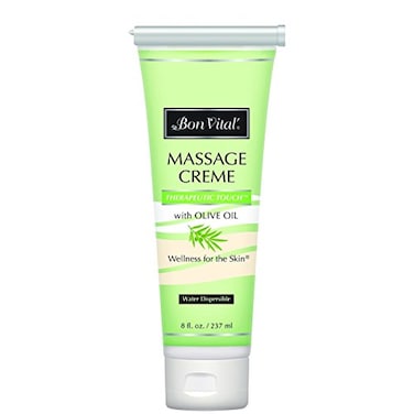 Bon Vital Therapeutic Touch Massage Crme Professional Massage Therapy Cream with Olive Oil to Repair Dry Skin  Soothe Sore Muscles Full Body Moisturizer For Youthful Looking Skin 8 Ounce