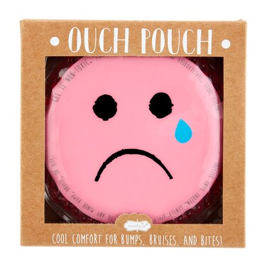 Mud Emoji HappySad Face Ouch Pouch Set Pink