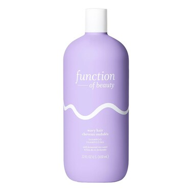 Function of Beauty Customizable Shampoo for Wavy Hair 22 oz  Sulfate Free Shampoo Formulated with Fermented Rice Water to Strengthen and Promote Elasticity