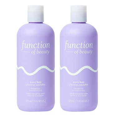 Function of Beauty Customizable Shampoo for Wavy Hair 11 oz Each 2Pack  Sulfate Free Shampoo Formulated with Fermented Rice Water to Strengthen and Promote Elasticity