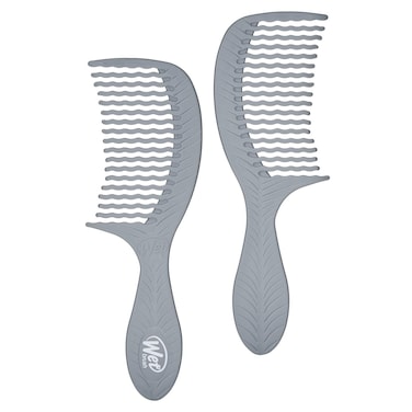 Wet Brush Go Green Charcoal Infused Treatment Comb  Wide Tooth Hair Detangler with WaveTooth Design that Gently and Glides Through Tangles  No Split Ends and No Damage