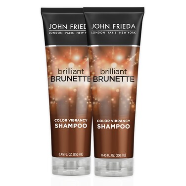John Frieda Brilliant Brunette Shampoo MultiTone Color Protecting Shampoo Helps Unlock Vibrant Color 845 Ounce 2 Pack