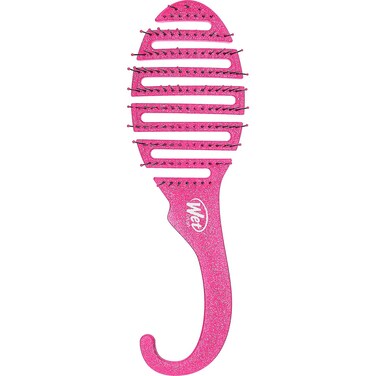 Wet Brush Shower Hair Brush Detangler  Exclusive Ultrasoft IntelliFlex Bristles  Minimizes Pain And Protects Against Split Ends and Breakage  Comb For Women Men Wet  Dry Hair  Pink Glitter