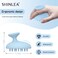 Silicone Scalp Massager Shampoo Brush Head Scrubber with Soft Bristles for Hair Growth Scalp Exfoliator for Dandruff Removal Wet Dry Hair Brush for Scalp Care Blue