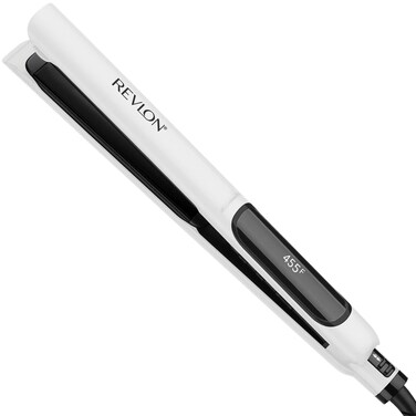 REVLON Crystal C  Ceramic Digital Hair Flat Iron  LongLasting Shine and Less Frizz 1 in