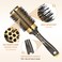 Round Hair Brush for Blow Drying Aluminium Curly Hair Brush Hairbrushes for Women Professional Curling Straightening Add Volume and Shine 17 inch Barrel 25 inch with Bristles