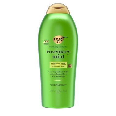 OGXClarifying Strength  Rosemary Mint Conditioner Clarifying Conditioner Visibly Helps Remove Oil  Residue to Clear Away Buildup from Oily Hair SulfateFree Surfactants 254 fl Oz