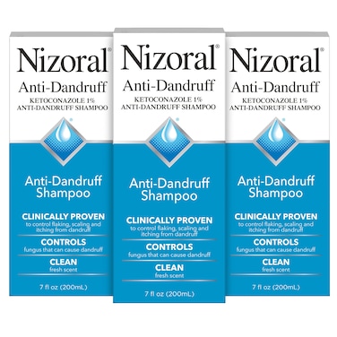 NizoralAntiDandruff Shampoo with 1 Ketoconazole Fresh Scent 21 Fl Oz Pack of 3