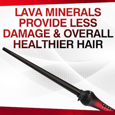 Buy CHI Lava Tapered Hairstyling Wand Versatile Hair Curler Wand for Flawless Curls Lower Temperature for Medium to Long Hair Lengths 38 34 Barrel Online Carrefour UAE