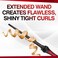 CHI Lava Tapered Hairstyling Wand Versatile Hair Curler Wand for Flawless Curls Lower Temperature for Medium to Long Hair Lengths 38 34 Barrel