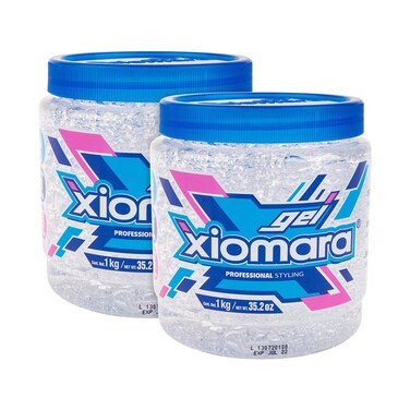 XiomaraProfessional Hair Styling Gel with Aloe Vera Suitable for the Whole Family 2  Pack of 35 Oz Each Jars