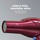 INFINITIPRO by CONAIR Hair Dryer with Diffuser  Salon Performance AC Motor Blow Dryer  Includes Diffuser Concentrator and Bonus BlowOut Brush  Burgundy  Amazon Exclusive