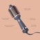 Hairitage Up in The Air Volumizing Brush  Hair Dryer for Curling  Straightening  Ceramic Tourmaline  OneStep Blowout Brush  Volumizer  Bouncy Blownout Hair  2 Heat Speeds  Cool Option Grey