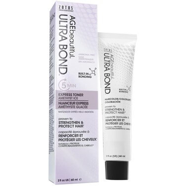 ULTRA BOND 5Minute Express Toner  Strengthens  Protects 2X Shinier Hair  Builds Bonds wArginine  For Cool VioletBlonde Results  Amethyst Ice  2 Fl Oz
