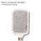 T3 Smooth Paddle Brush  Cushioned Body and Wide Flat Base for Gentle Styling  Heat Resistant Bristles