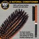 Conair All Purpose Boar Bristle hairbrush  Hair brush  Hairbrush for Men and Women  Brown