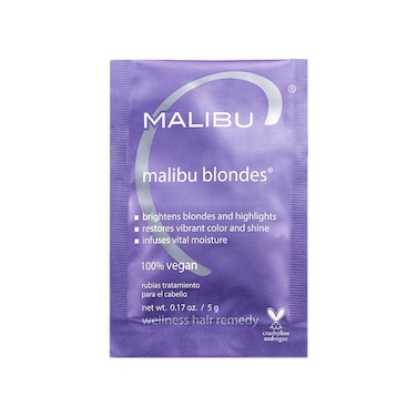Malibu C Blondes Wellness Remedy  Removes Discoloration from Blonde Hair  Brightening Blonde Remedy for Moisturized Vibrant Strands