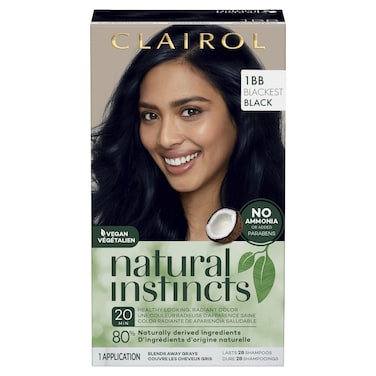 ClairolNatural Instincts DemiPermanent Hair Dye 1BB Deepest Blue Black Hair Color Pack of 1