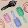 Wet Brush Go Green Thick Hair Paddle Detangling Brush Purple  UltraSoft IntelliFlex Bristles With AquaVent  Gently Loosens Knots While Minimizing Pain  Curly Coarse Long Wet  Dry Hair