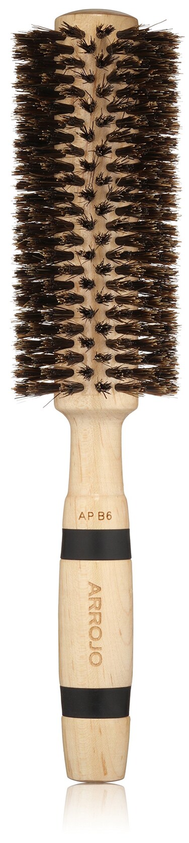 ARROJO Medium Round Hair Brush  Medium Round Brush for Blow Drying  Styling  Boar Bristle Hair Brush for Volume  Smoothness  Round Hair Brushes for Women  Men  Boar Bristle Brush for Long Hair