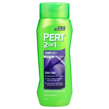 Pert2 in 1 Complete Plus Scalp Care Shampoo and Conditioner  Itchy Scalp Treatment  Sulfate Free Shampoo and Conditioner for Healthy Hair  135 oz