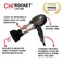 CHI Rocket Hair Dryer Hair Dryer With Comb  Drying Nozzle Attachment QuickDrying For Shiny FrizzFree Hair Lightweight  Low EMF