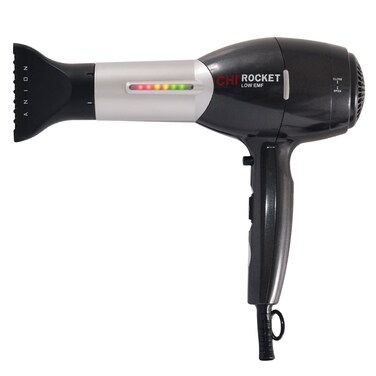 CHI Rocket Hair Dryer Hair Dryer With Comb  Drying Nozzle Attachment QuickDrying For Shiny FrizzFree Hair Lightweight  Low EMF