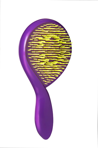The Girlie Scented Detangler Brush Marshmallow Normal Hair  Purple by Michel Mercier for Women  1 Pc Hair Brush