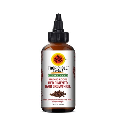 Tropic Isle Living Jamaican Strong Roots Red Pimento Hair Growth Oil 4 Ounce