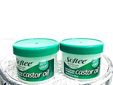 Softeecastor oil hair  scalp conditioner 3 ounce White 3 Ounce