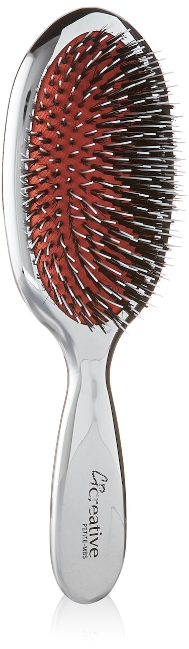 Creative Hair Brushes Petite Mixed Bristles Silver