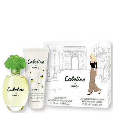 Gres Cabotine by Parfums for Women  2 Pc Gift Set 17oz EDT Spray 17oz Body Lotion