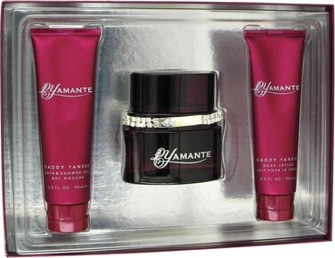 Daddy Yankee Dyamante for Women Gift Set  34 oz EDP Spray 30 oz Body Lotion 30 oz Shower Gel
