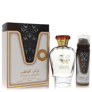 Ard al ZaafaranTurab Al Dhahab 2Pc Set for Women 34 Oz Edp Spray  16 Oz Deo Spray