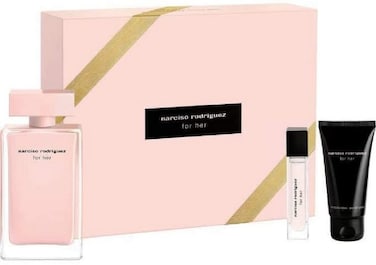 Narciso Rodriguez 3Piece Set for Women 33 Oz Eau De Parfum Spray  034 Oz Eau De Parfum Spray  16 Oz Body Lotion