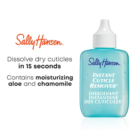 Sally Hansen Instant Cuticle Remover Nail Treatment Fast Drying Contains Aloe and Chamomile