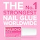 Super Strong Nail Glue For Nail Tips Acrylic Nails and Press On Nails 8ml NYK1 Nail Bond Brush On Nail Glue For Press On Nails Long Lasting Nail Glue For Acrylic Nails Fake Nails Tips Nail Glue Gel