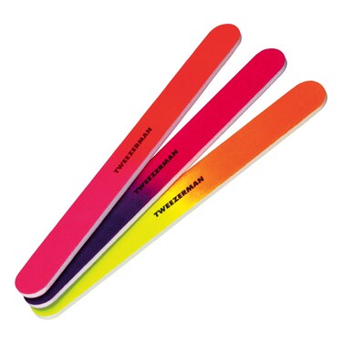Tweezerman Piece Neon Hot Nail Files Assorted 3 Count
