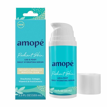 AmopeRadiant Glowing Skin Leg  Foot Daily Hydrating Serum 35 FL OZ Body Lotion Feet Cream Moisturizer Nourishing Complex of Collagen  Shea Butter  Vitamin E