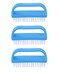 Superio Nail Scrubber Brush Nail Brush for Cleaning Fingernails Hand and Toes Small Scrub Brush Hand Scrubber Fingernail Brush Cleaner with Handle Stiff Bristles 3 Pack