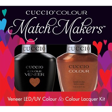 Cuccio Matchmaker  Colour Nail Lacquer  Veneer Gel Polish  Never Can Say Mumbai  For Manicures  Pedicures Full Coverage  Long Lasting High Shine  Cruelty Formaldehyde  Toluene Free  2 pc