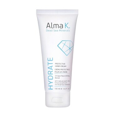 ALMA KDead Sea Minerals Protective Hand Cream With Moisturizing Cocoa Seed Butter  Rosehip Oil to Keep Skin Soft Creamy Replenishing Formula  100ml