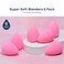 AOA Studio Collection makeup Sponge Set Latex Free and Highdefinition Set of 6 makeup Wonder blender For Powder Cream and Liquid Super Soft Wonder Beauty Cosmetic