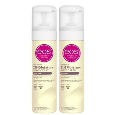 eosShea Better Womens Shave Cream Vanilla Bliss Shea Butter Skin Care Shaving Cream for Women 14 fl oz 2Pack
