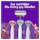 joy Womens Razor Blade Refills 8 Count Purple Lubrastrip to Help Avoid Skin Irritation