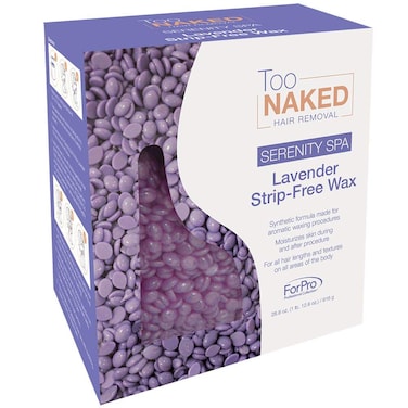 Too Naked Serenity Spa Lavender StripFree Wax Beads Hair Removing Depilatory Wax size 288 Ounces